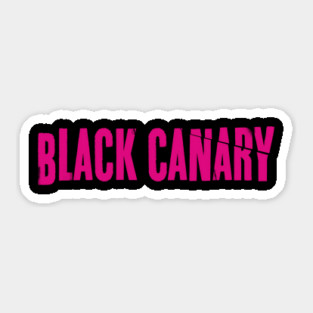 Black Canary (pink logo) Sticker