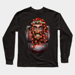 merry christmas skibidi toilet #1 Long Sleeve T-Shirt
