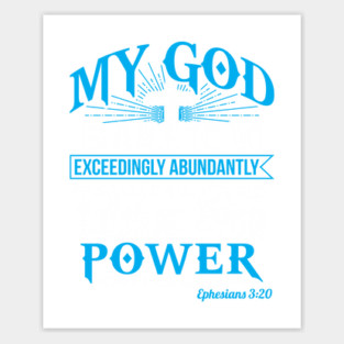 Christian Gift Ephesians 3:20 Sticker