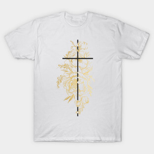 Floral Cross T-Shirt