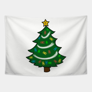 Improv Christmas Tree Tapestry