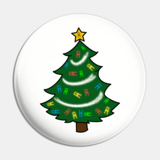 Improv Christmas Tree Pin
