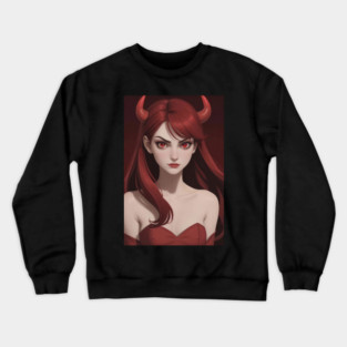 She Devil Cartoon Art Crewneck Sweatshirt