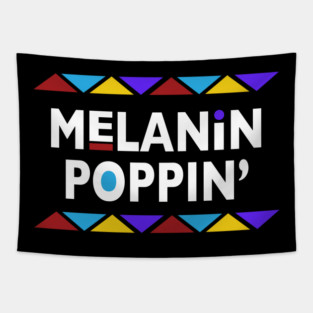 Melanin Poppin 90s Font Tapestry