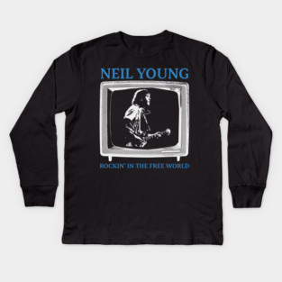 classic neil young fanwork Kids Long Sleeve T-Shirt