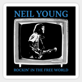 classic neil young fanwork Sticker