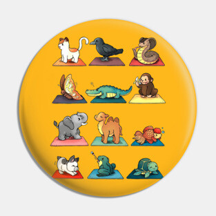 Animal Yoga Pose Pin