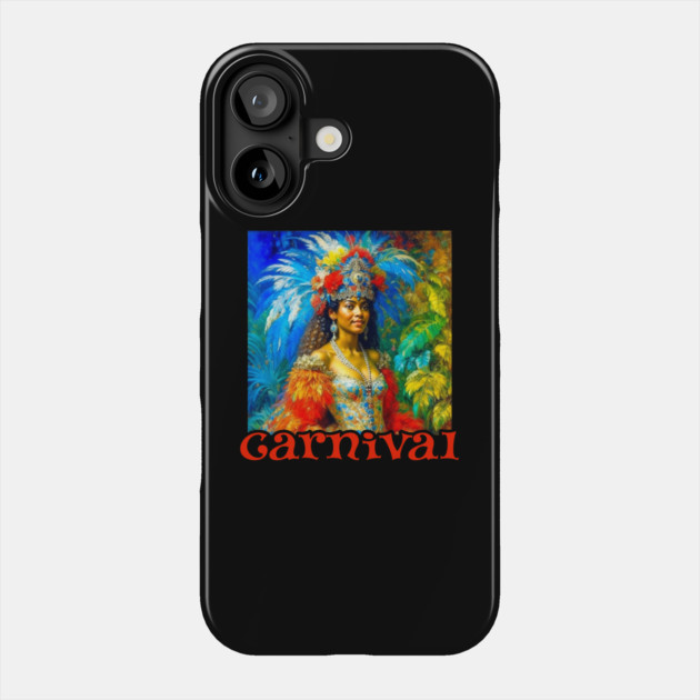 Vintage Brazilian Carnival Dancer Phone Case by HolidayBug