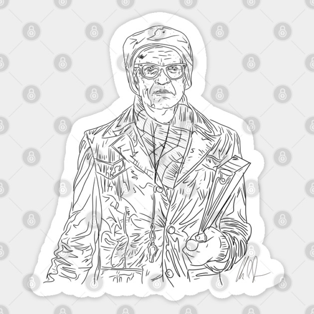 Tom Noonan: Snow Angels [Outline] Sticker by 51Deesigns