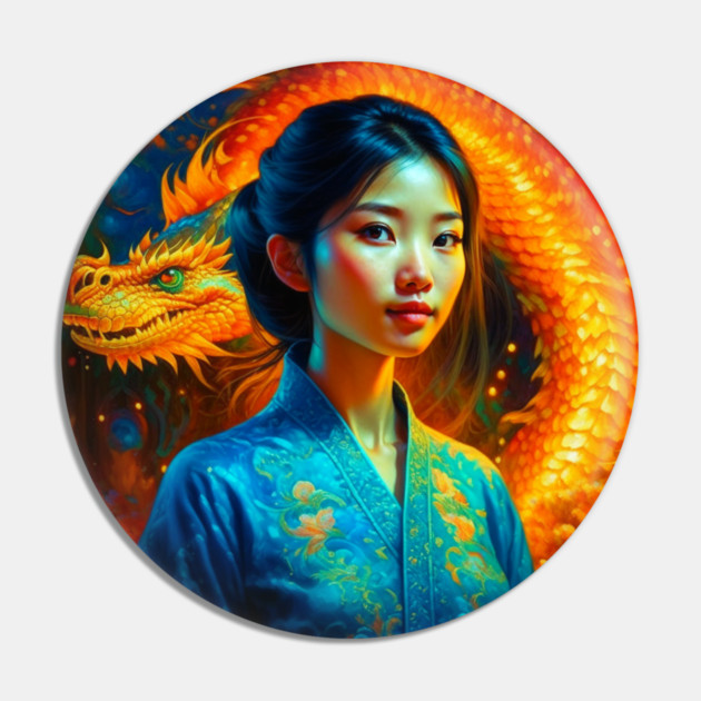 Chinese New Year of the Dragon Pin by HolidayBug