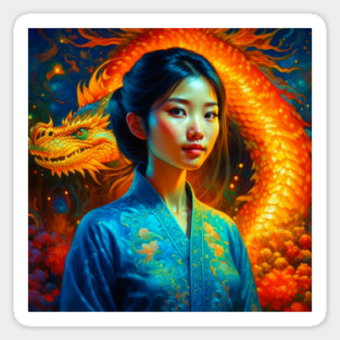 Chinese New Year of the Dragon Sticker