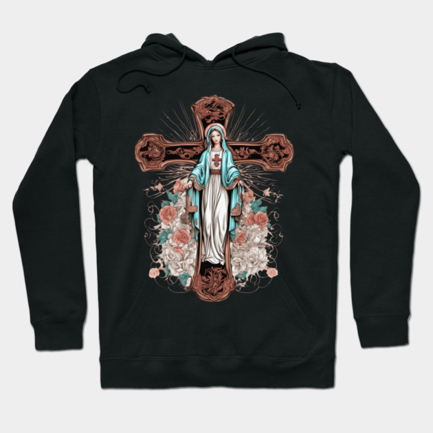 Mary Our Lady of Fatima Hoodie by animegirlnft