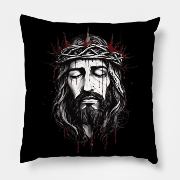 Jesus Christ have mercy on me a sinner Pillow by animegirlnft