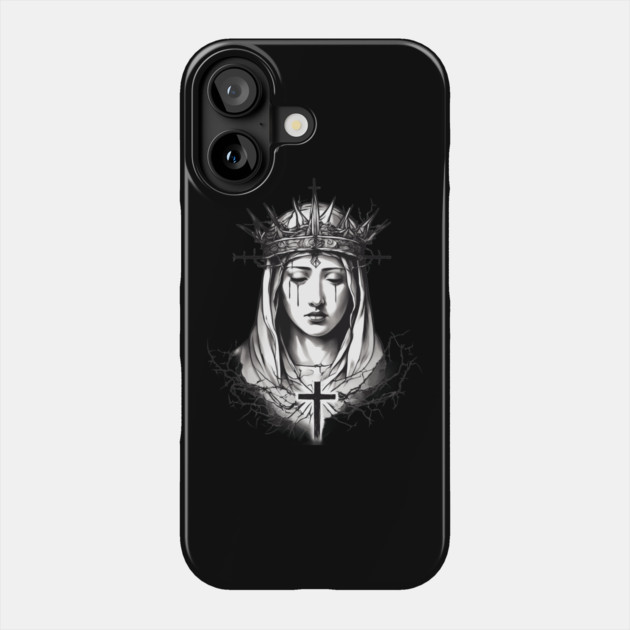 Mary Prayers for the Dying Phone Case by animegirlnft