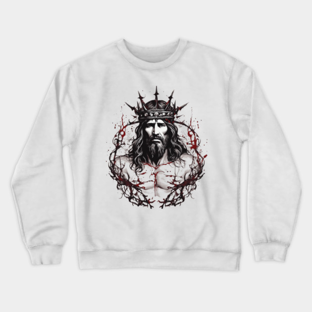 The Compassion of Jesus Christ Crewneck Sweatshirt by animegirlnft