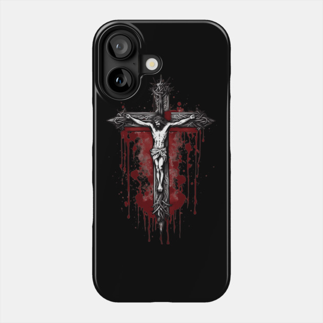 Crucifixion Wounds of Jesus Christ Phone Case by animegirlnft