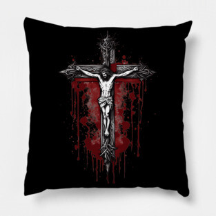 Crucifixion Wounds of Jesus Christ Pillow