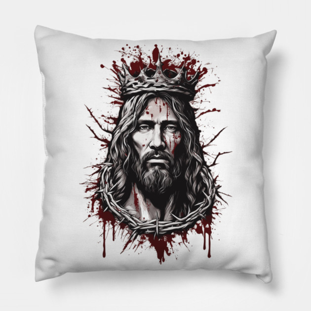 The Second Coming of Jesus Christ Pillow by animegirlnft