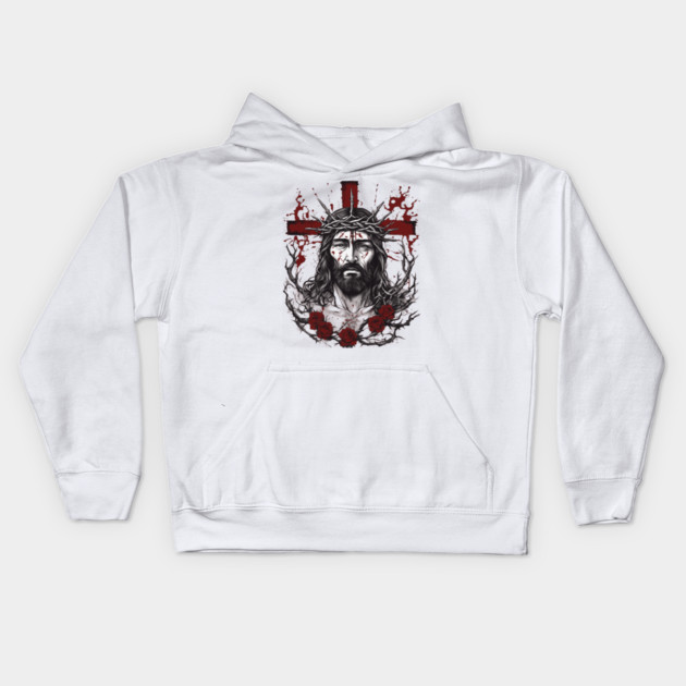Jesus Wept Kids Hoodie by animegirlnft