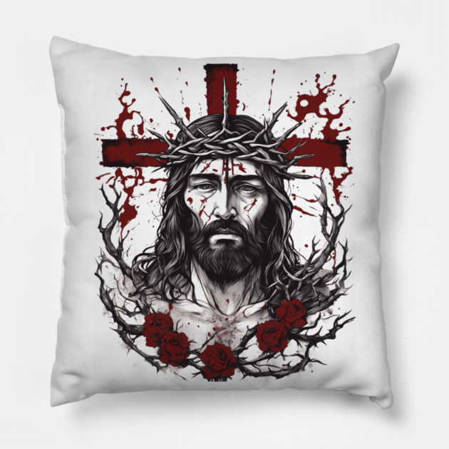 Jesus Wept Pillow by animegirlnft