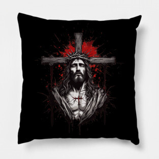 Jesus Christ Blood of the Cross Pillow