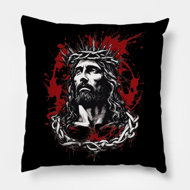 Holy Wounds of Jesus Christ Pillow by animegirlnft