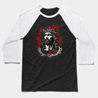 Holy Wounds of Jesus Christ Baseball T-Shirt