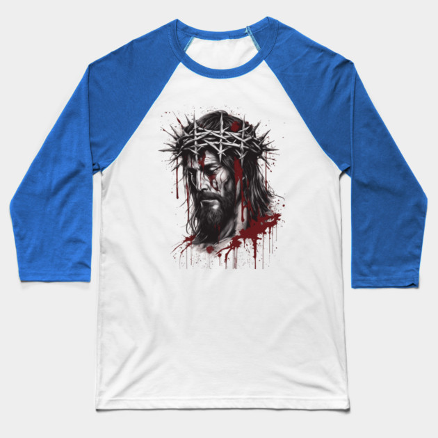 The Sufferings of Jesus Christ Baseball T-Shirt by animegirlnft