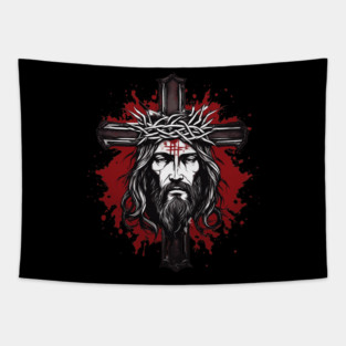 Jesus Christ Crown of Thorns Tapestry