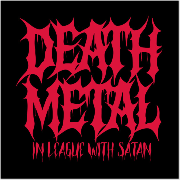 DEATH METAL Wall Art by artslaves