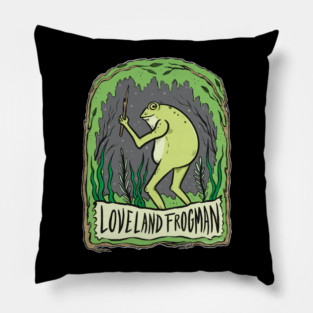 The Loveland Frogman Pillow