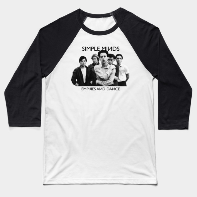 Simple Minds Empires And Dance Baseball T-Shirt by Timeless Chaos