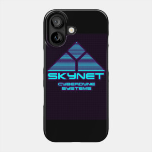 Terminator skynet 80s neon Phone Case