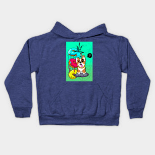 Corgi Donut Kids Hoodie