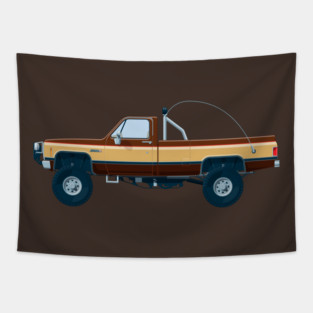 Fall Guy Truck Tapestry