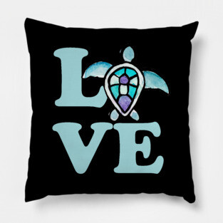 Sea Turtle Love Pillow