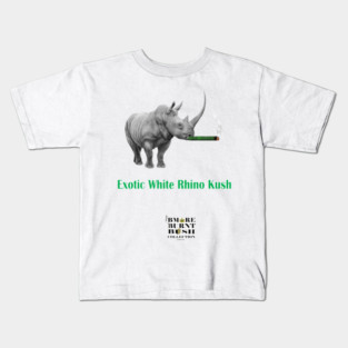 Exotic White Rhino Kush Kids T-Shirt