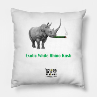 Exotic White Rhino Kush Pillow