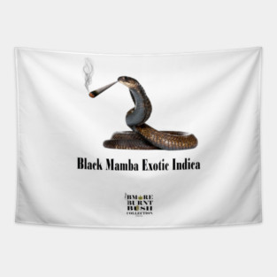Black Mamba Exotic Indica Tapestry