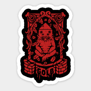 adventure time golb, awesome tarot card of golb from adventure time. Sticker