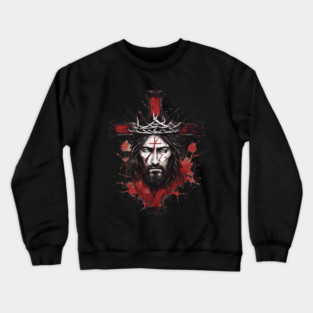 Jesus On The Cross Crewneck Sweatshirt
