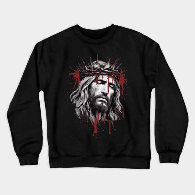 Jesus Prayer Crewneck Sweatshirt by animegirlnft