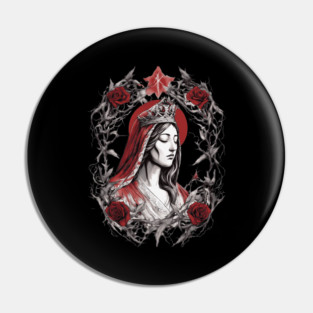 Mary On A Cross Pin