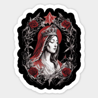 Mary On A Cross Sticker