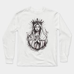 Hail Mary Prayer Long Sleeve T-Shirt