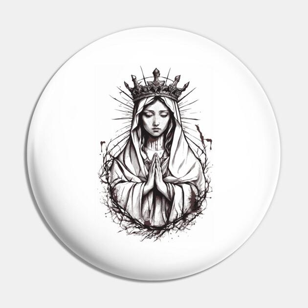 Hail Mary Prayer Pin by animegirlnft