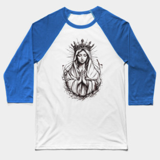 Hail Mary Prayer Baseball T-Shirt
