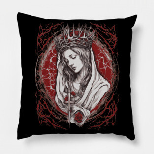 Saint Mary Our Lady Of Grace Pillow