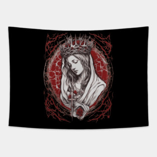 Saint Mary Our Lady Of Grace Tapestry