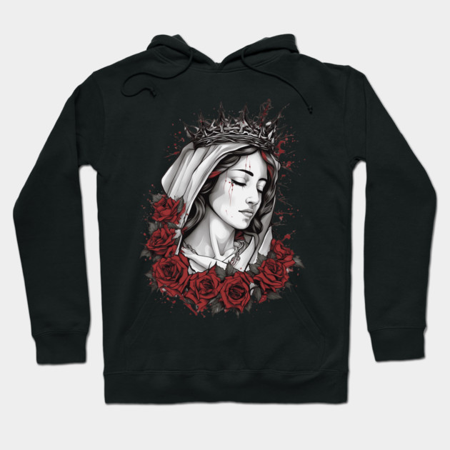 Mary, Mother Of Jesus Hoodie by animegirlnft